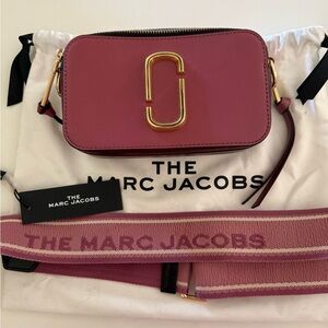 Marc Jacobs Rose Crossbody Bag with Gold Accents